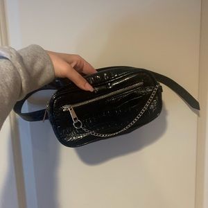 Leather fanny pack belt